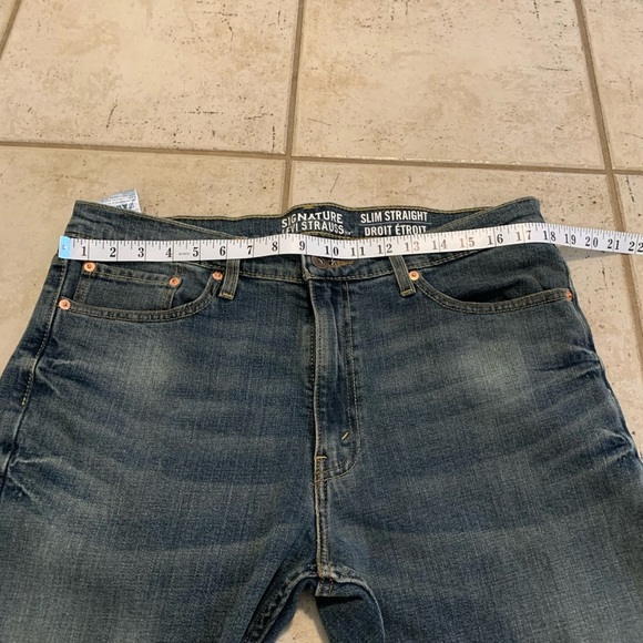 Levi Strauss & Co. Signature Slim Straight Jeans - Men's W36 L32 - Picture 6 of 9